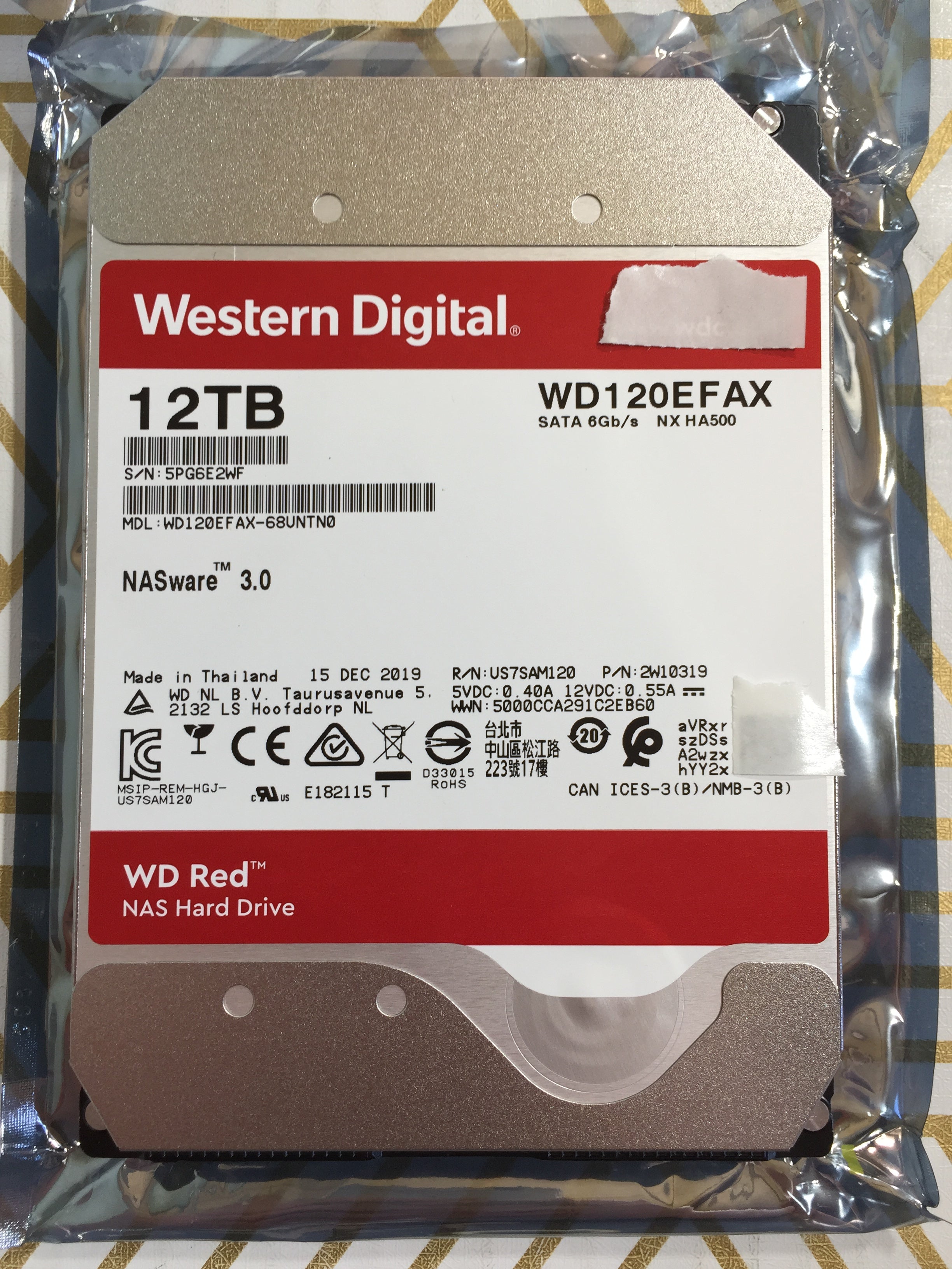 Western Digital 12TB Red Plus NAS Internal Hard Drive HDD 3.5" | WD120EFAX (7829390524654)